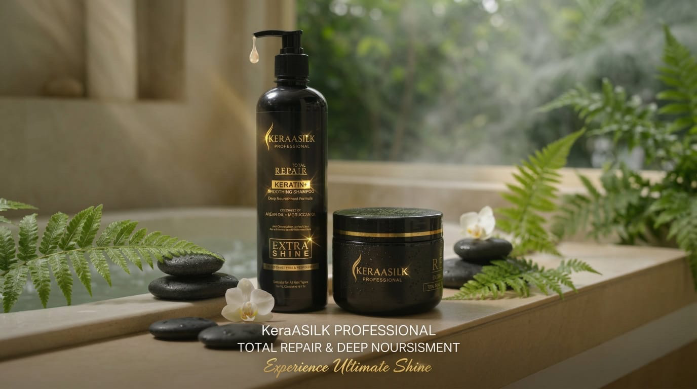 Black luxury Shampoo and hair mask with advance formula Keratin + shining and smoothening shampoo and hair mask 500ml +500ml