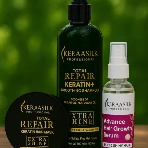 Keratin total repair shampoo and hair mask with advance formula Advance Hair Growth Serum